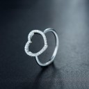 Dame ring med hjerte D1508 3