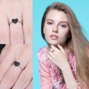 Dame ring med hjerte D1664 3