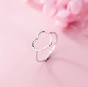Dame ring med hjerte D1682 4