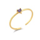 Dame ring med hjerte D1689 10