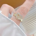Dame ring med hjerte D1694 4