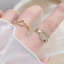 Dame ring med hjerte D1694 3