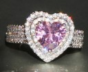 Dame ring med hjerte D1743 2