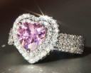 Dame ring med hjerte D1743 3
