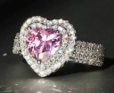 Dame ring med hjerte D1743 4