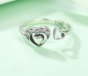 Dame ring med hjerte D1834 2