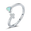 Dame ring med hjerte D1853 1