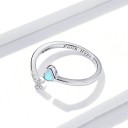 Dame ring med hjerte D1853 3