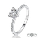 Dame ring med hjerte D1870 1