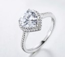 Dame ring med hjerte D1872 2