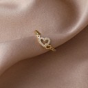 Dame ring med hjerte D2283 3