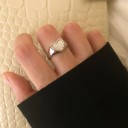 Dame ring med hjerte D2289 4