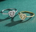 Dame ring med hjerte D2358 3