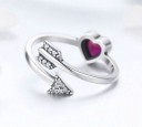 Dame ring med hjerte D2360 3