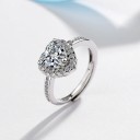 Dame ring med hjerte D2380 1