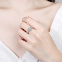 Dame ring med hjerte D2380 2