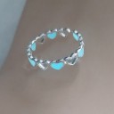 Dame ring med hjerte D2396 7
