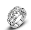Dame ring med hjerte D2516 2