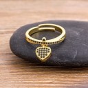 Dame ring med hjerte D2520 9