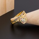 Dame ring med hjerte D2520 1