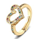 Dame ring med hjerte D2520 3