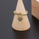 Dame ring med hjerte D2520 5