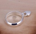 Dame ring med hjerte D2622 1