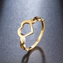 Dame ring med hjerte D2712 3