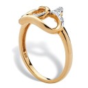 Dame ring med hjerte D2770 3