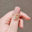 Dame ring med hjerte D2807 5