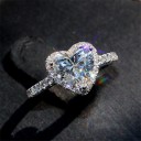 Dame ring med hjerte D909 6