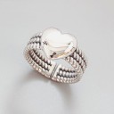 Dame ring med hjerte D971 5