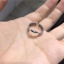 Dame ring med hjerte D971 3
