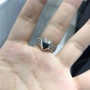 Dame ring med hjerte D971 4
