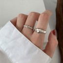 Dame ring med hjerte 4