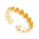 Dame ring med hjerter D2354 4