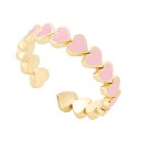 Dame ring med hjerter D2354 6