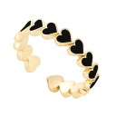 Dame ring med hjerter D2354 10