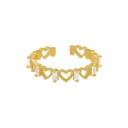 Dame ring med hjerter D2684 1