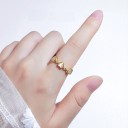 Dame ring med hjerter D2689 2