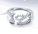 Dame ring med hund J430 3