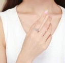 Dame ring med hund J430 4