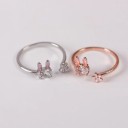 Dame ring med kanin D2467 2