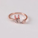Dame ring med kanin D2467 4