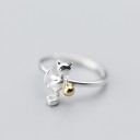 Dame ring med kat D1909 1