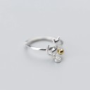 Dame ring med kat D1909 2