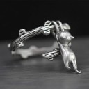 Dame ring med kat D2264 4