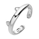 Dame ring med kat D2581 6