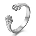 Dame ring med kat D2581 8