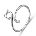 Dame ring med kat D2581 9